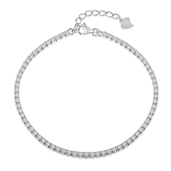 <CHIBA>Radiant Shinning Princess Cut Tennis Bracelet