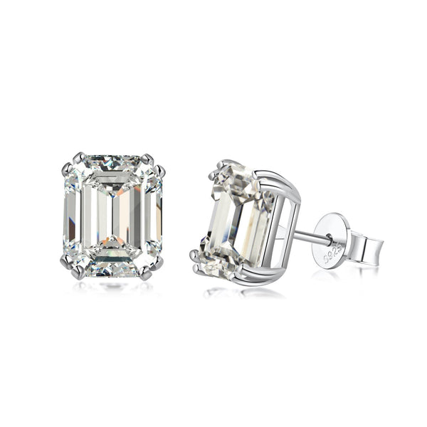 <CHIBA>Dazzling Square Shape Earrings