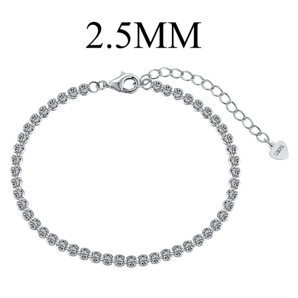 <CHIBA>Dazzling Sparkling Round Cut Daily Bracelet