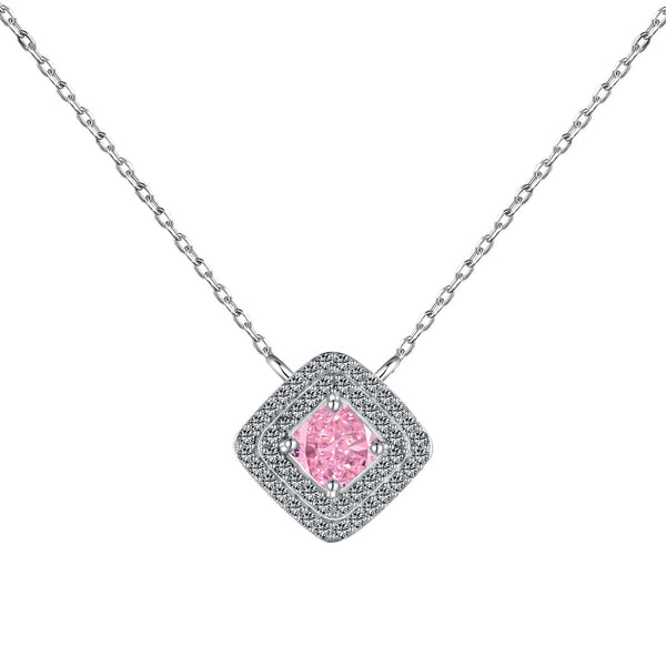 <CHIBA>Sparkling Asscher Cut Necklace
