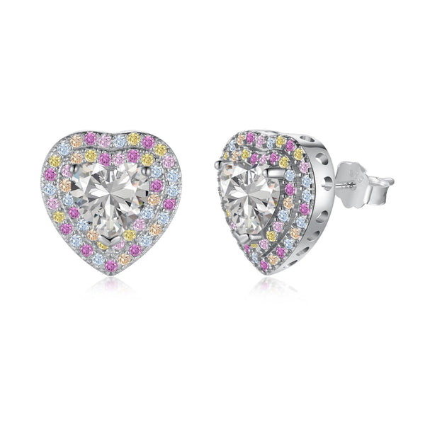 <CHIBA>Dazzling Heart Shape Lover Earrings