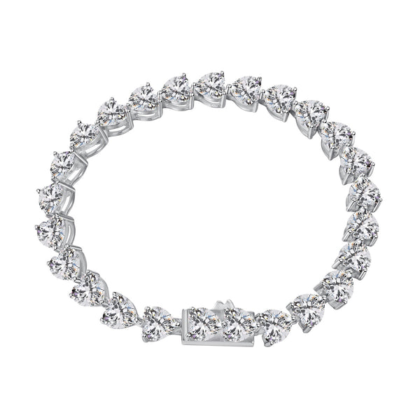 <CHIBA>0.75 Carat Elegant Romantic Heart Shape Lover Bracelet