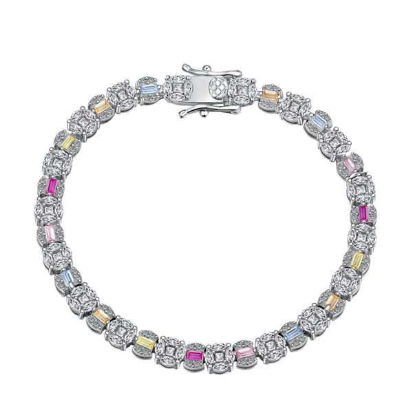 <CHIBA>Dazzling Radiant Multi Cut Daily Bracelet
