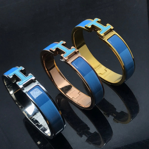 <CHIBA>H BRACELET BLUE RAINBOW CERAMIC