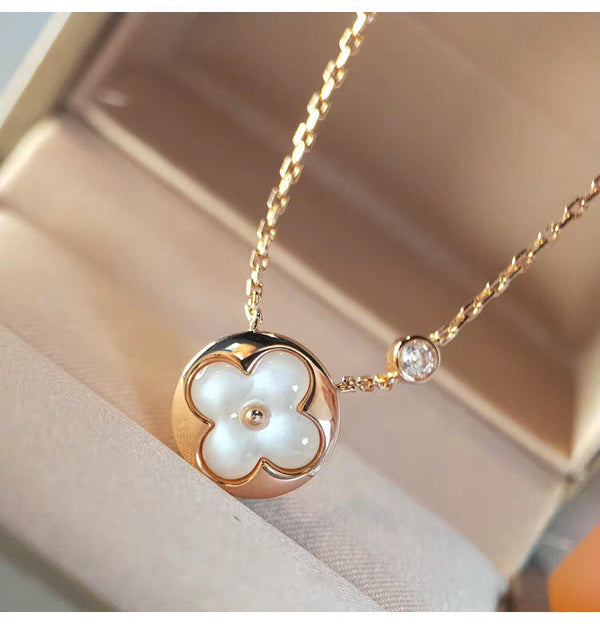 <CHIBA>SUN MOP GOLD 1 DIAMOND NECKLACE