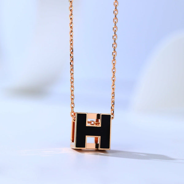 <CHIBA>H CAGE PINK GOLD NECKLACE