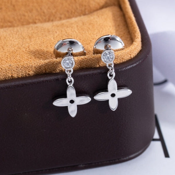 <CHIBA>VIDYLLE SILVER DIAMOND MINI DROP EARRINGS