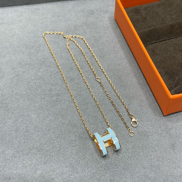 <CHIBA>POP H SKY BLUE NECKLACE