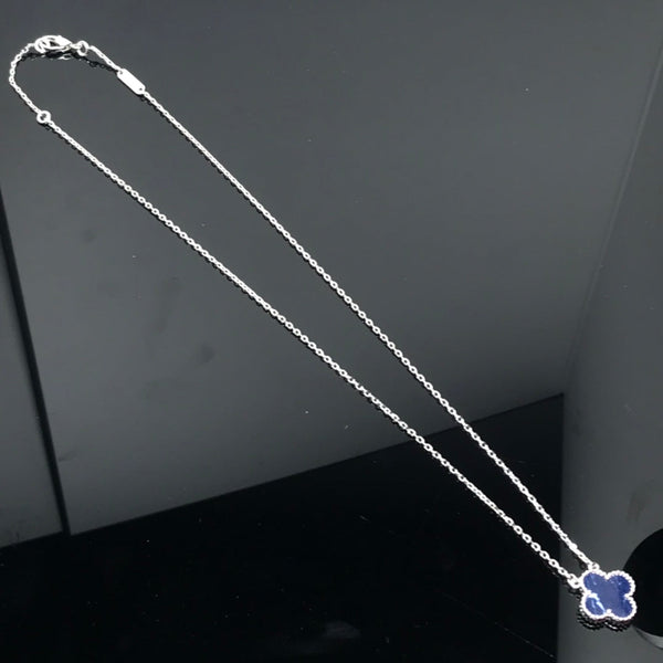 <CHIBA>CLOVER PIETERSITE SILVER LONG NECKLACE