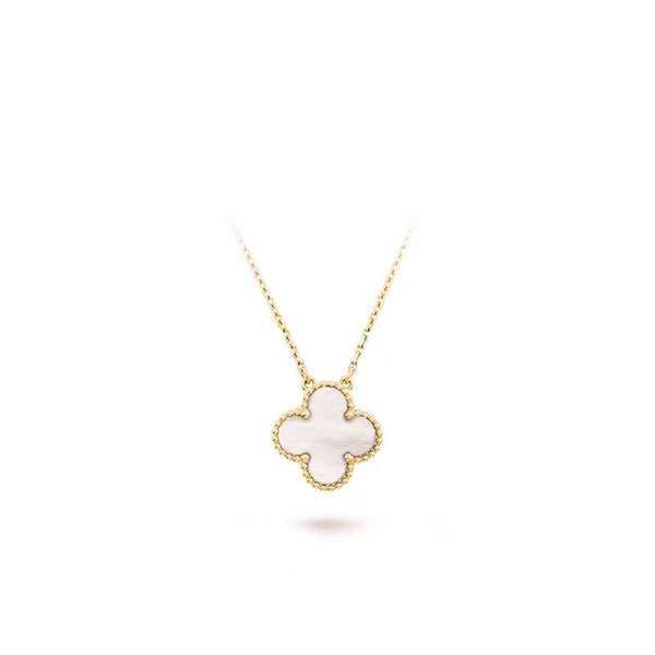 <CHIBA>CLOVER 15MM MEDIUM WHITE MOP NECKLACE