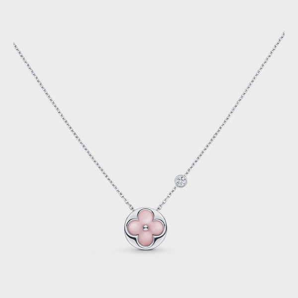 <CHIBA>SUN MOTIF PINK MOP SILVER BRACELET