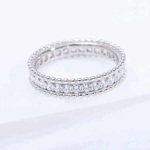 <CHIBA>PERLEE DIAMOND SILVER RING