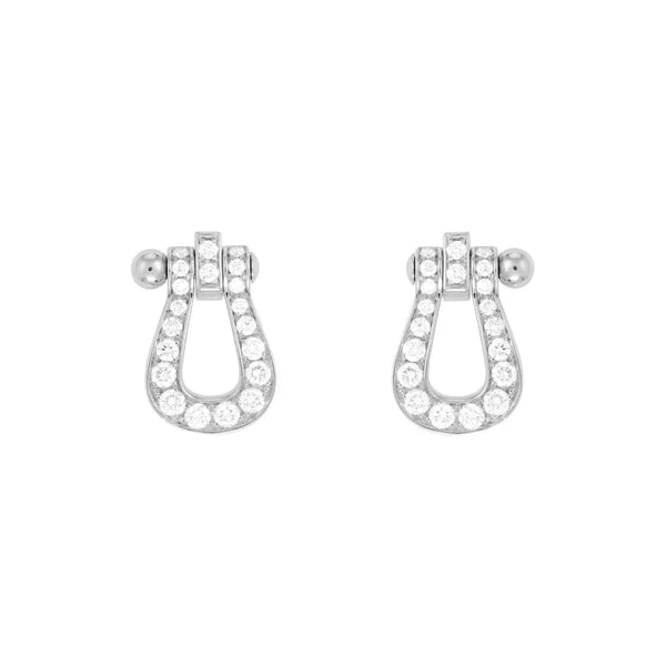 <CHIBA>FORCE 10 FULL DIAMOND STUD EARRINGS MINI MODEL