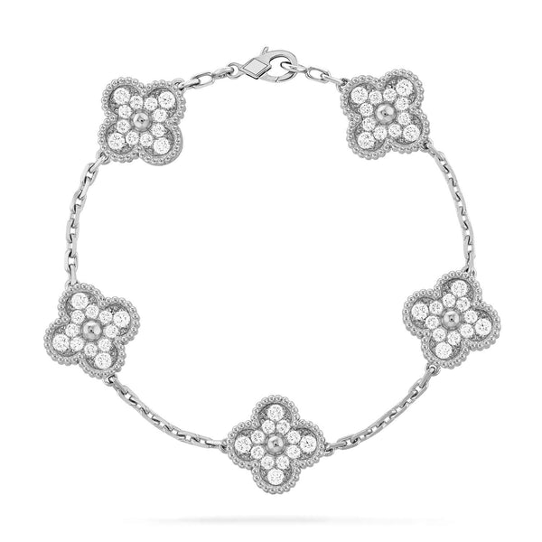 <CHIBA>CLOVER 5 MOTIFS  DIAMOND BRACELET