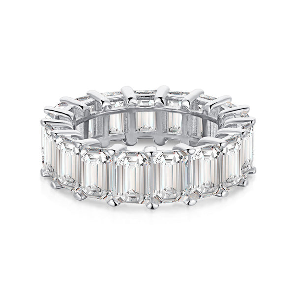 <CHIBA>0.75 Carat Elegant Emerald Cut Tennis Ring