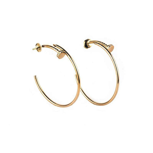 <CHIBA>JUSTE EARRINGS GOLD DIAMONDS 1.8MM