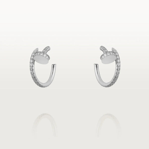 <CHIBA>JUSTE EARRINGS 12.75MM SILVER DIAMOND