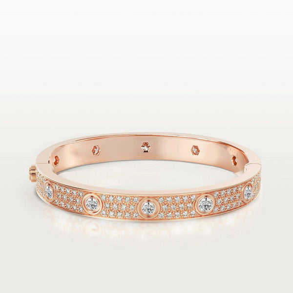 <CHIBA>LOVE BRACELET 6.1MM DIAMOND-PAVED 10 BIG DIAMONDS