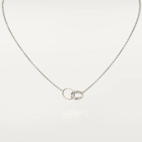 <CHIBA>LOVE NECKLACE PINK GOLD AND SILVER