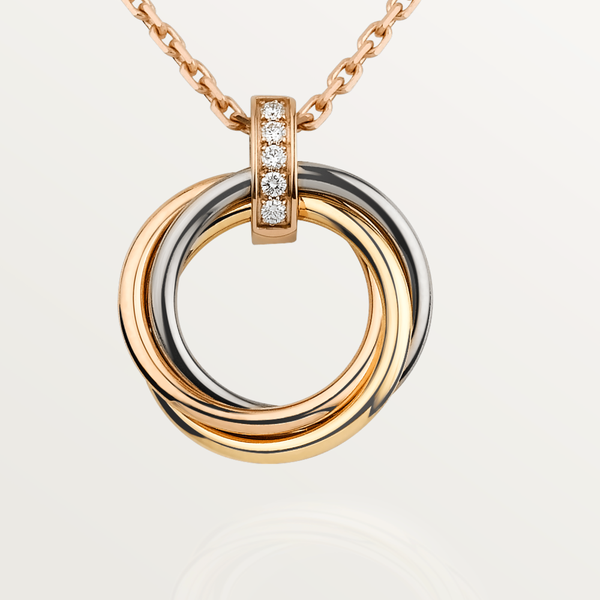 <CHIBA>TRINITY NECKLACE GOLD  DIAMONDS