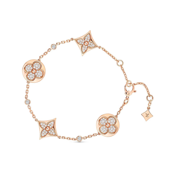 <CHIBA>STAR AND SUN 4 MOTIFS GOLD DIAMONDS BRACELET