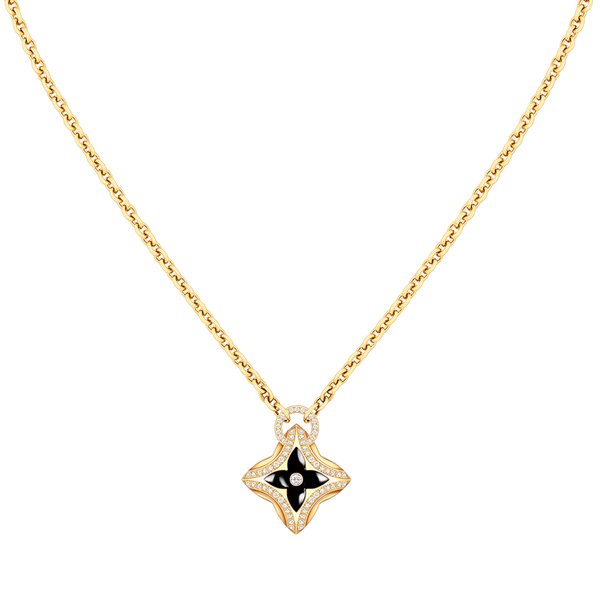 <CHIBA>STAR PEDANT PINK GOLD DIAMOND NECKLACE