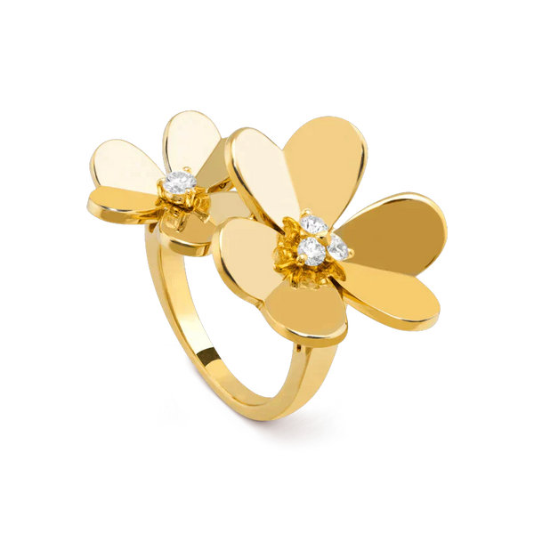 <CHIBA>CLOVER COMOS GOLD DIAMOND RING