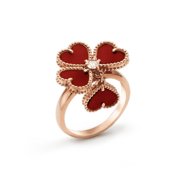 <CHIBA>SWEET CLOVER CARNELIAN RING